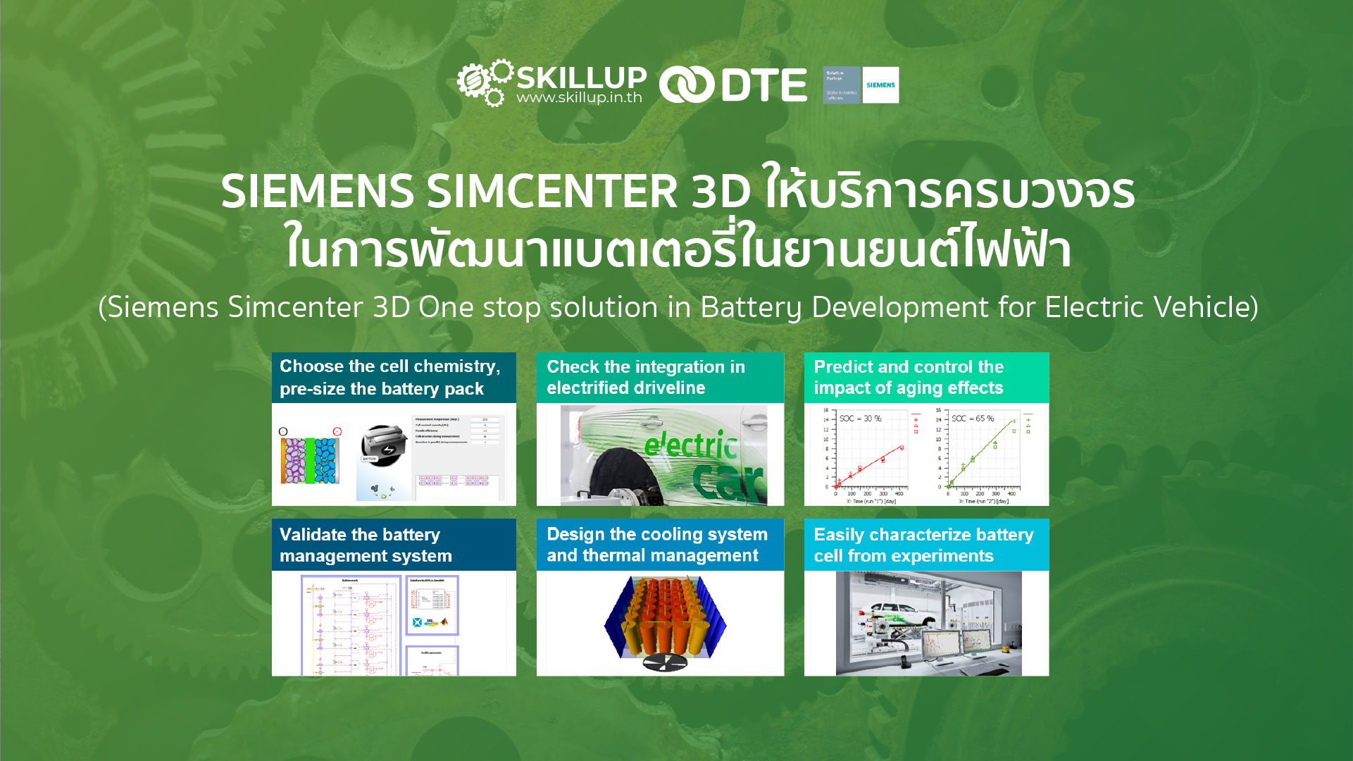 Siemens Simcenter 3D ให้บริการครบวงจร ในการพัฒนาแบตเตอรี่ในยานยนต์ไฟฟ้า